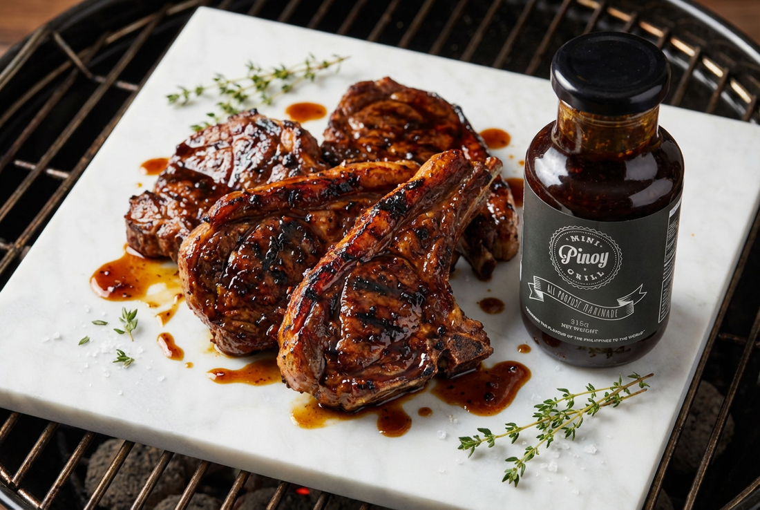 Marinated BBQ Lamb Chops Recipe by Mini Pinoy Grill